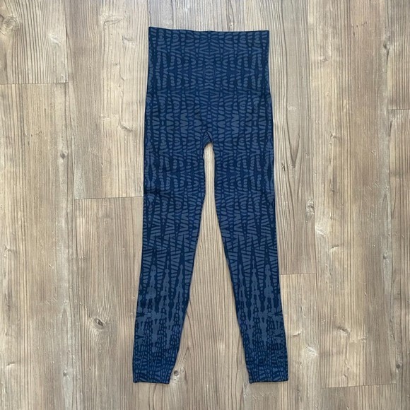 Spanx - Look at Me Now‎ Leggings Blue Geometric Pattern Women’s Sz Small #FL3515 - Picture 6 of 6